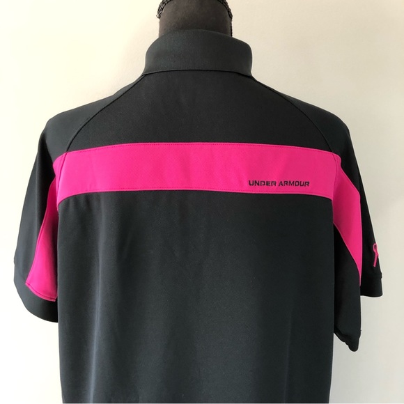 Women’s Under Armour Breast Cancer Awareness Polo shirt size M - Picture 6 of 10